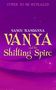 Text: "Cover to be revealed", "Sangu Mandanna", "Vanya and the Shifting Spire". Hintergrund: Lila Farbverlauf.