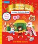 "Happy Lunar New Year Sticker Activity Book", bunte Kinder in traditionellen Kostümen, Laternen, Drachen, Fächer., Buch