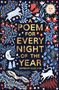 „A Poem for Every Night of the Year“ und „Edited by Allie Esiri“ umgeben von farbenfrohen Illustrationen von Natur und Tieren.