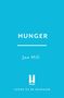 Text oben: "HUNGER". Darunter "Joe Hill". Unten: "HEADLINE" und "COVER TO BE REVEALED". Hintergrund in Türkis.