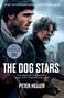 Text: "Peter Heller - The Dog Stars". Flugzeug fliegt über nächtlichen Himmel mit Sternen. Haus in Waldlichtung.