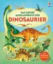 Text: "Das große Ausklappbuch der Dinosaurier"; "Mit 4 ausklappbaren Riesenseiten". Illustration von Dinosauriern., Buch