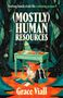 "Grace Viall (Mostly) Human Resources. Cover to be revealed." Grünes Rautenmuster im Hintergrund.