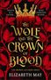 "Death is a Savior... Who Demands Blood." Titel: "The Wolf and the Crown of Blood". Goldene Krone mit Blut. Rote Blätter.