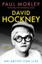 „PAUL MORLEY“, „DAVID HOCKNEY“, „AN ARTIST FOR LIFE“. Ein Mann mit Brille, Mütze, schaut leicht nach oben., Buch