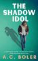 Oben steht "THE SHADOW IDOL". Darunter ein Mann, in Schatten ein Sänger mit Mikrofon. Text: "A LOST ROCK LEGEND..."