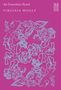 Der Text „An Unwritten Novel, Virginia Woolf“. Ein pinker Hintergrund mit türkisfarbenen Blumenmustern., Buch