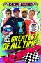 "Racing Legends", "101 Facts about Formula One", "Greatest of All Time", Maurice Hamilton. Illustration mit Fahrern und Pokal., Buch