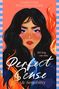 Text: "Christine Pillainayagam, Perfect Sense, Cover to be revealed." Rosa Hintergrund, schlichtes Design.