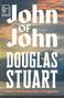 Texte: "John of John", "Douglas Stuart", "Booker Prize-Winning Author of Shuggie Bain". Hintergrund: Regen und Sonnenuntergang.