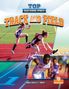 "TOP HIGH SCHOOL SPORTS TRACK AND FIELD" auf einem Buchcover mit Läufern auf einer Bahn., Buch