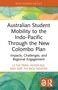 "Australian Student Mobility to the Indo-Pacific Through the New Colombo Plan." Bunte, abstrakte Muster in Grün und Orange., Buch