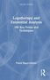 "Logotherapy and Existential Analysis. 100 Key Points and Techniques. Pninit Russo-Netzer." Blauer Hintergrund, weißer Text., Buch