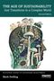 "The Age of Sustainability: Just Transitions in a Complex World, Second Edition, Mark Swilling." Illustration eines Kopfes mit Pilzen und Tieren., Buch