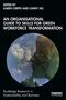 Text: "An organisational guide to skills for green workforce transformation." Erdkugel mit Pflanzen und Gesichtsprofil im Vordergrund., Buch