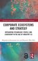 „Corporate Ecosystems and Strategy“. Autor: Magdalena Kossowska-Lai, Sławomir Wyciślak. Bunte abstrakte Muster im Hintergrund., Buch