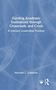 Text: "Guiding Academic Institutions through Crossroads and Crisis: A Literary Leadership Toolbox" von Meredith Goldsmith. Hintergrund mit abstrakten, hellen Linien auf blauem Grund, Logo rechts unten.