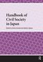 "Handbook of Civil Society in Japan", bearbeitet von Simon Avenell und Akihiro Ogawa. Lila Sechskantmuster., Buch
