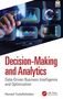 Text: "Decision-Making and Analytics", "Data-Driven Business Intelligence and Optimization", "Hamed Fazlollahtabar". 

Farbenfrohe Grafiken auf einem futuristischen Bildschirm., Buch