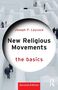 Text: "Joseph P. Laycock, New Religious Movements, the basics, Second Edition." Hintergrund: Menschen in einem Schneelabyrinth., Buch
