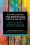 Text: "Young People and Precarious Labour Markets." Buntes, abstraktes Hintergrundbild in Blau, Rot und Gelb., Buch