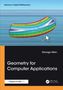 „Advances in Applied Mathematics“ oben, Autor George Allen, Titel „Geometry for Computer Applications“. Buntes 3D-Modell., Buch