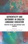 "Authenticity and Autonomy in English Language Education" vor abstraktem, buntem Hintergrund., Buch