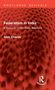 "Federalism in India: A Study of Union-State Relations" von Asok Chanda. Hintergrund mit roten, gewölbten Strukturen., Buch