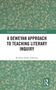 Titel: "A Deweyan Approach to Teaching Literary Inquiry" von Richard J. Johnson. Grüner Hintergrund mit weißen floralen Mustern., Buch