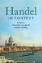 "Handel in Context" von Annette Landgraf und Helen Coffey. Stadtansicht mit Fluss und Kuppelgebäuden im Hintergrund.