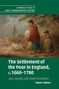 Naomi Tadmor: The Settlement of the Poor in England, c.1660-1780, Buch, Buch
