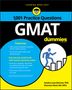 „Learning Made Easy“, „1,001 Practice Questions: GMAT for Dummies“, „Features“, gelbes Logo mit Figur und Brille.