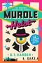 Text oben: "The Runaway Bestselling Series Murdle Heist". Unten: "56 Clever Capers to Crack with Logic G.T. Karber". Illustration: Detektivmotiv mit Lupe, Hut, Stadtansicht und Symbolen., Buch