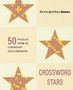 Texte: "50 Puzzles from 50 Legendary Puzzlemakers", "Crossword Stars". Illustration mit Sternen und Kreuzworträtseln., Buch