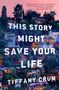 „This Story Might Save Your Life" von Tiffany Crum, eine dichte Häuserlandschaft bei Sonnenuntergang.