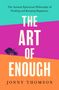 "The Art of Enough" von Jonny Thomson. Farben: Türkis, Pink, Orange. Ameisen-Illustration links unten.