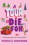 Titel: "A Tour to Die For", Untertitel: "A Serial Killer Guide to San Francisco Mystery", Autor: Michelle Chouinard. Verschiedene Symbole von San Francisco wie eine Straßenbahn und Häuser., Buch