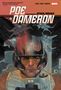 "POE DAMERON" in großen Buchstaben. "Star Wars" im Hintergrund mit X-Wing Kampffliegern und einem Piloten in Nahaufnahme.