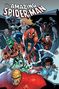 „The Amazing Spider-Man“: Eine Illustration mit Spider-Man und anderen Superhelden in dynamischen Posen.
