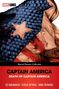 Logo: „MARVEL COMICS“. Text: „CAPTAIN AMERICA: DEATH OF CAPTAIN AMERICA“. Blutverschmierte Uniform., Buch