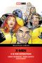 Text: X-MEN, E IS FOR EXTINCTION, GRANT MORRISON, FRANK QUITELY, IGOR KORDEY. Illustration von Comic-Charakteren in gelben Anzügen., Buch