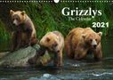 Max Steinwald: Grizzlys - The Calendar UK-Version (Wall Calendar 2021 DIN A3 Landscape), KAL