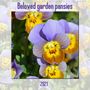 Claudia Kleemann: Beloved garden pansies (Wall Calendar 2021 300 × 300 mm Square), KAL
