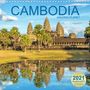 BuddhaART by Mario Weigt: CAMBODIA Amazing Planet (Wall Calendar 2021 300 × 300 mm Square), KAL