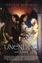 „Ivelisse Housman. Unending. Sequel to Unseelie.“ Zwei Frauen, eine mit Dolch, die andere mit leuchtender Hand, stehen Rücken an Rücken., Buch