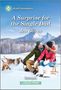 „A Surprise for the Single Dad“, Jen Gilroy. Zwei Menschen im Schnee, lachend auf einem Schlitten sitzend, mit Hunden.