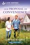 Text: "Love Inspired Inspirational Romance", "Her Proposal of Convenience", "Lindsay Harrel", "True Large Print". 

Ein Paar hält sich im Grünen an der Hand.