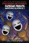 "Five Nights at Freddy's: Fazbear Frights Graphic Novel Collection Vol. 2." Drei grinsende Roboter mit großen, weißen Köpfen.