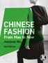 "Chinese Fashion From Mao to Now" von Juanjuan Wu, 2nd Edition; Schwarz-weißes Foto einer Person in stilvollem Kleid.