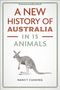 Titel: "A New History of Australia in 15 Animals". Illustration eines Kängurus in der Mitte. Autor: Nancy Cushing.